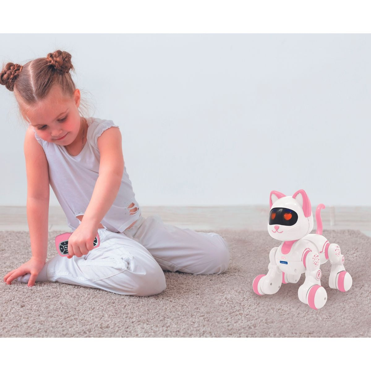 LEXIBOOK Power Kitty® Junior – My robotic cat with programming functions, dances, walk, plays music incl. remote control.