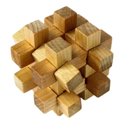 Classic Wooden MindBenders 6-Pack Puzzle Set - Intricate Brain Teasers