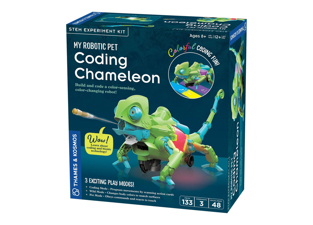 Thames & Kosmos My Robotic Pet Coding Chameleon STEM Kit Ages 8+