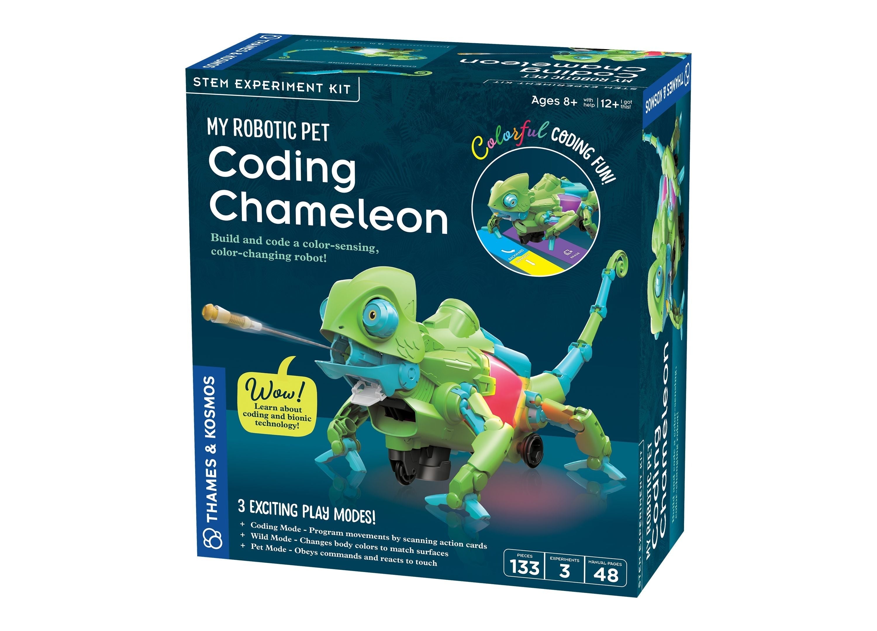 Thames & Kosmos My Robotic Pet Coding Chameleon STEM Kit Ages 8+