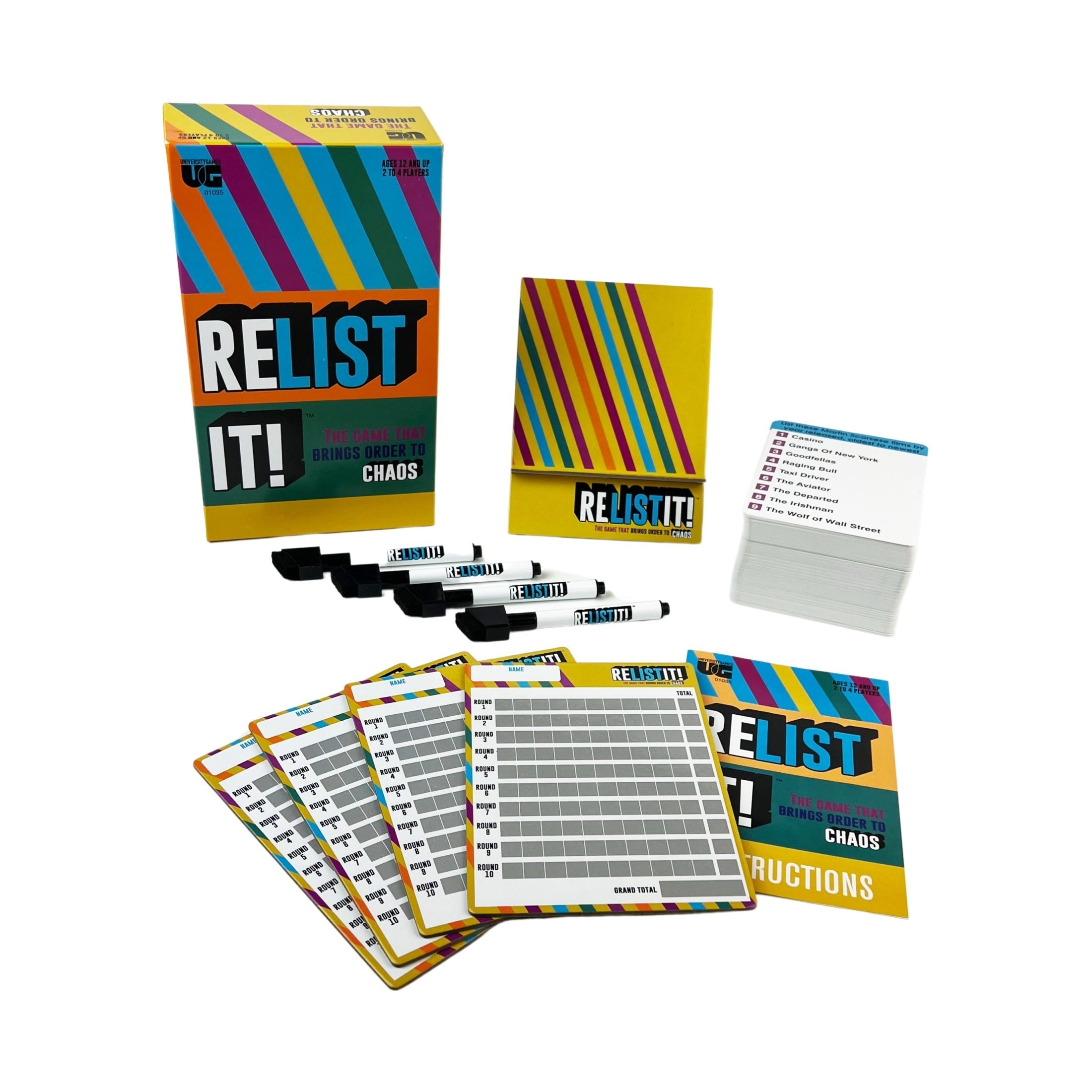 Relist It! Order vs. Chaos Strategy Board Game