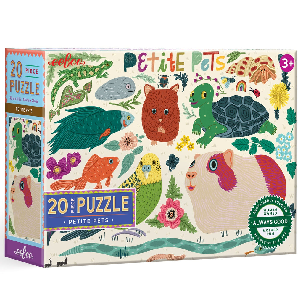 eeBoo Petite Pets 20-Piece Puzzle