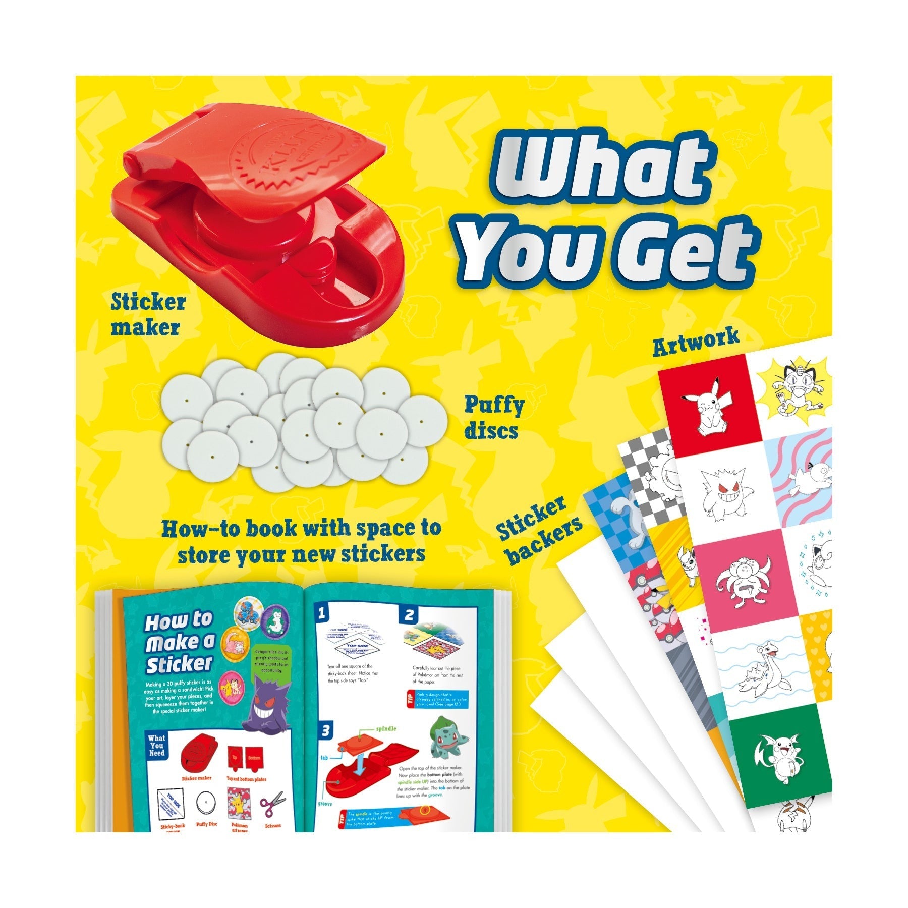 Klutz Pokemon Series Color-In 3D Puffy Sticker Maker Kit