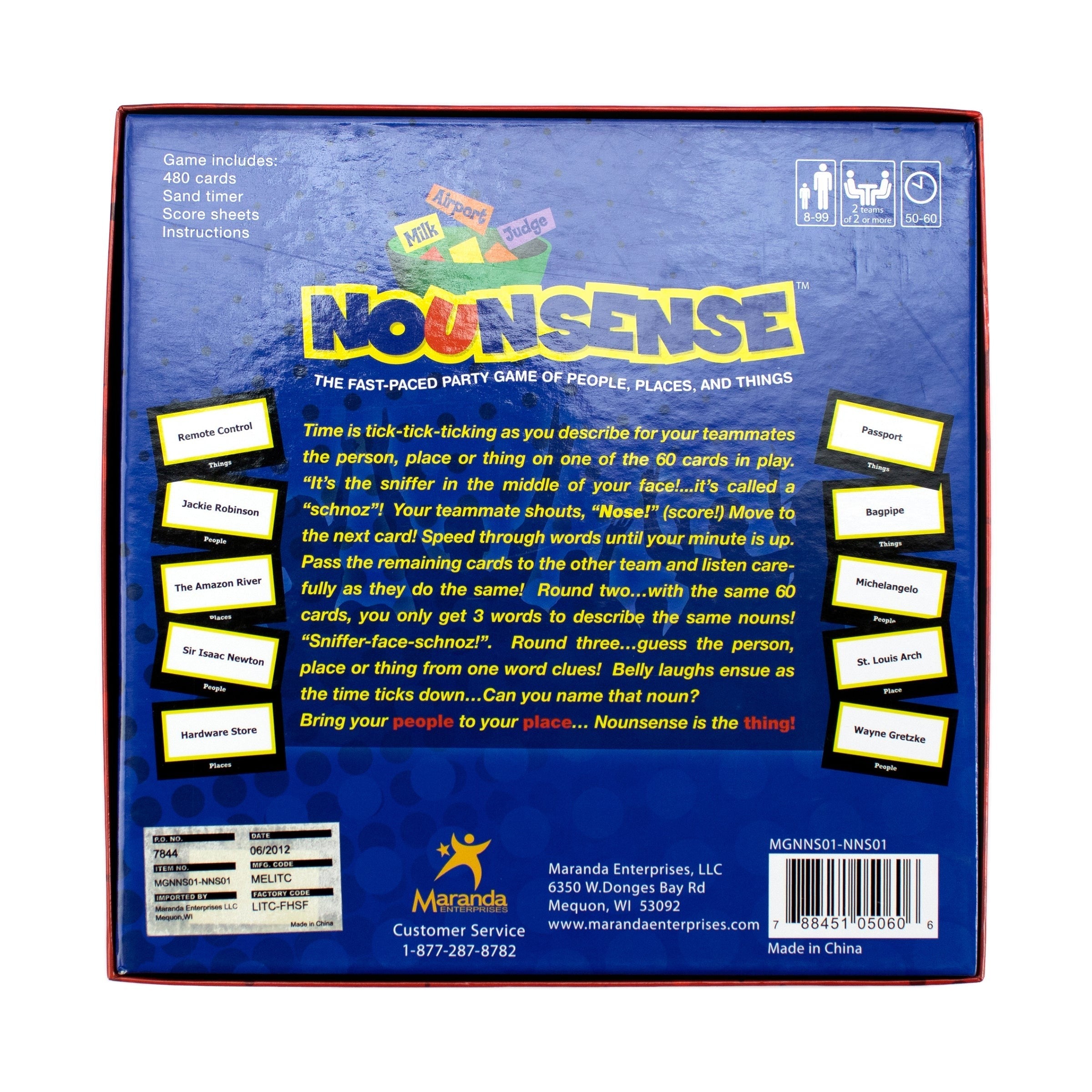 Nounsense Rapid-Fire Noun Guessing Game