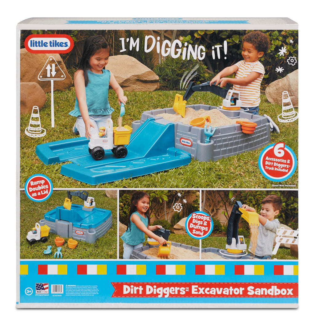 Little Tikes - Dirt Diggers Excavator Sandbox - Outdoor Play Series