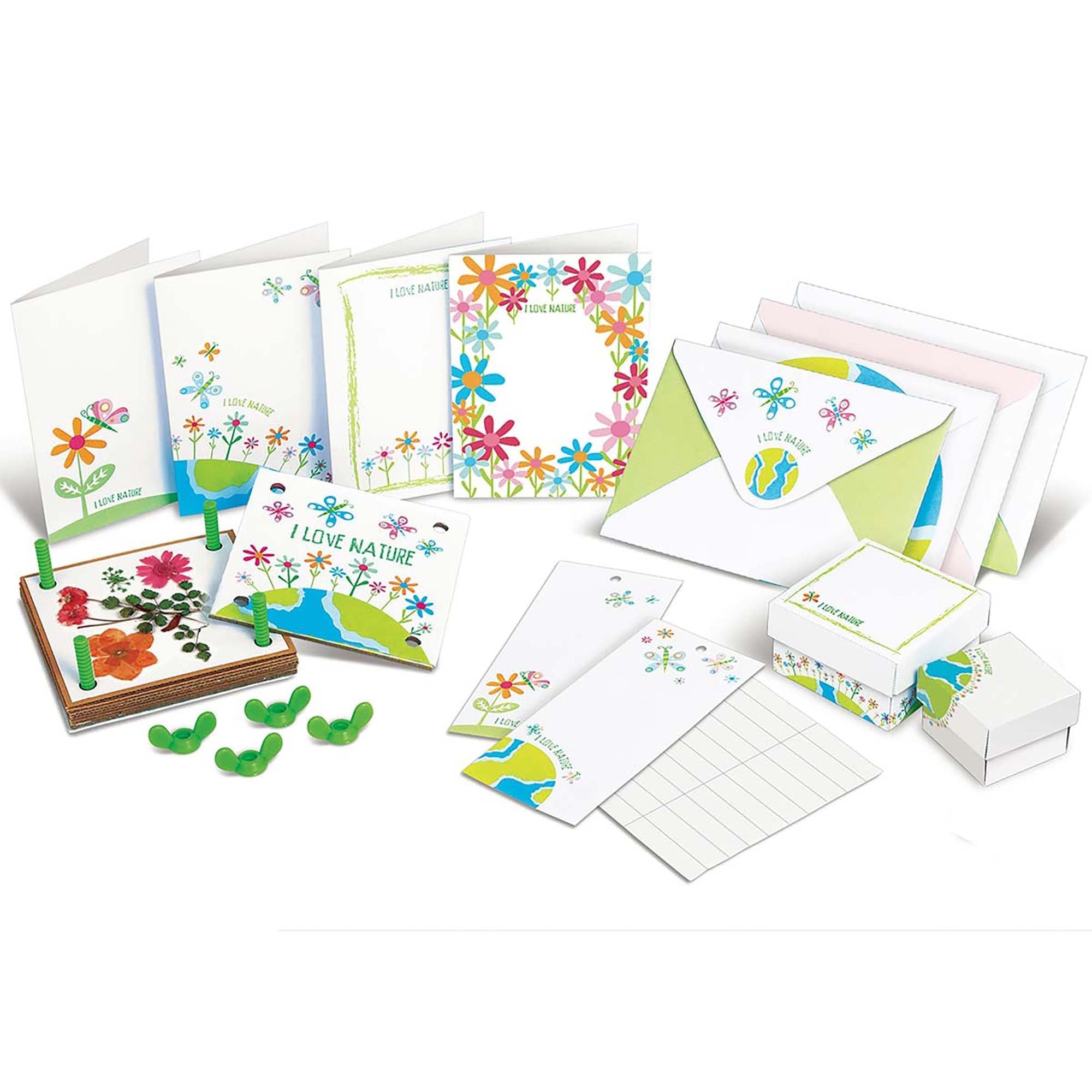 4M Green Creativity Pressed Flower Art Kit With 4-Inch Press