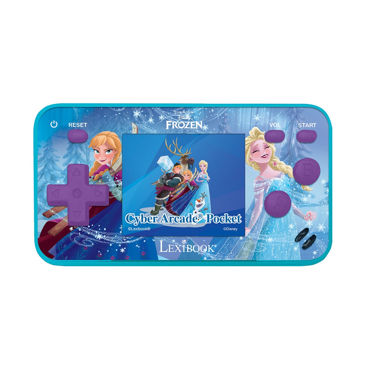 Console de jeux portable La Reine des Neiges Cyber Arcade® Pocket - écran couleur 1.8'' (4,5 cm) 150 jeux dont 10 jeux La Reine des Neiges exclusifs