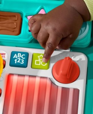 Fisher-Price Laugh and Learn 4-in-1 Snack Cart Walker with 14 Play Pieces