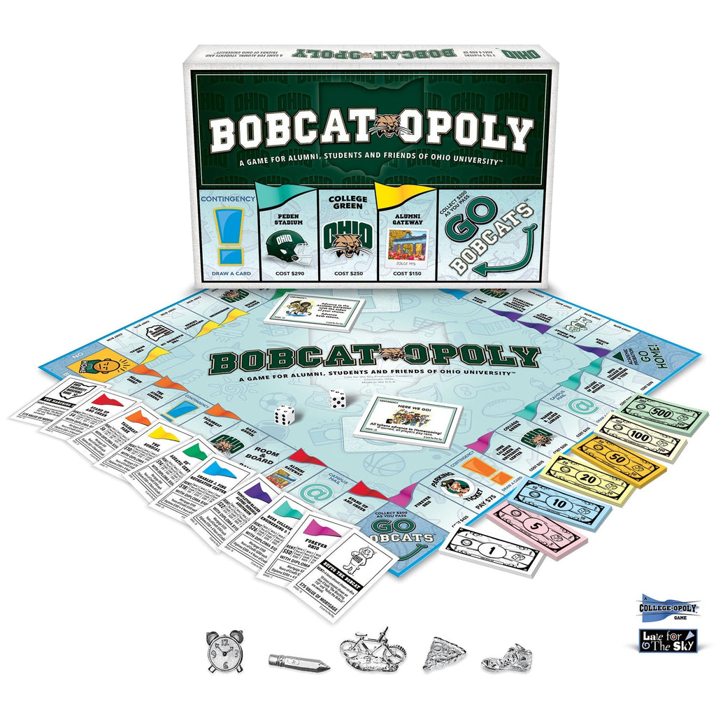 Late For The Sky Bobcat-Opoly Ohio University Themed Board Game