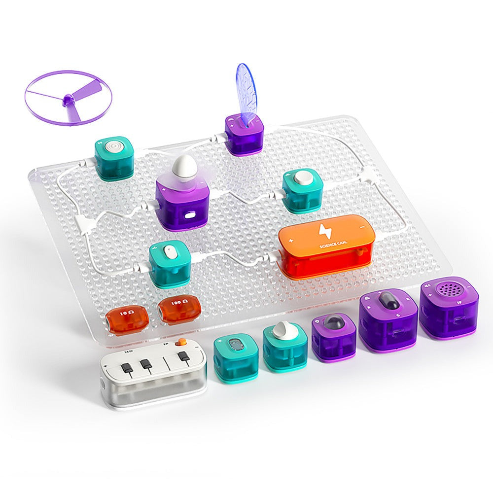 Hape Science Can Block Circuit Deluxe Kit - Electrifying Science Experiment Set
