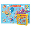 Round World Products World Map Jigsaw Puzzle for Kids - 100 pc