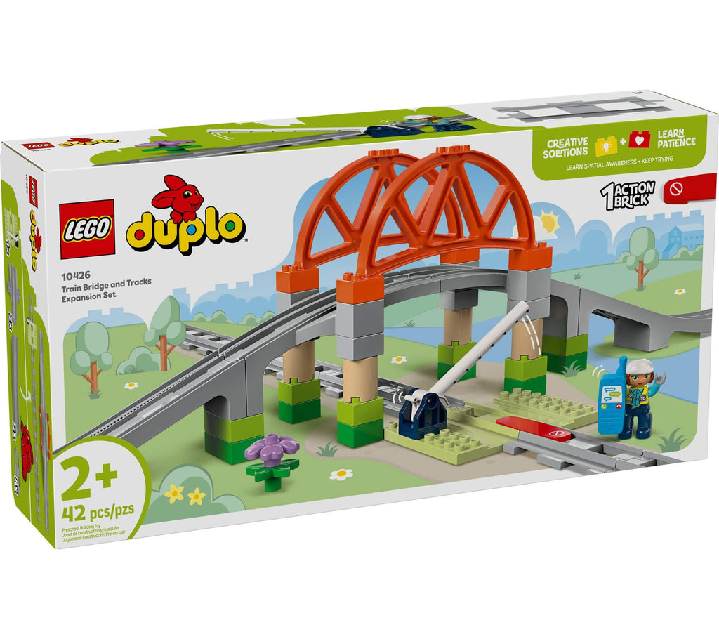 LEGO DUPLO Town 42-Piece Train Bridge and Tracks Set 10426