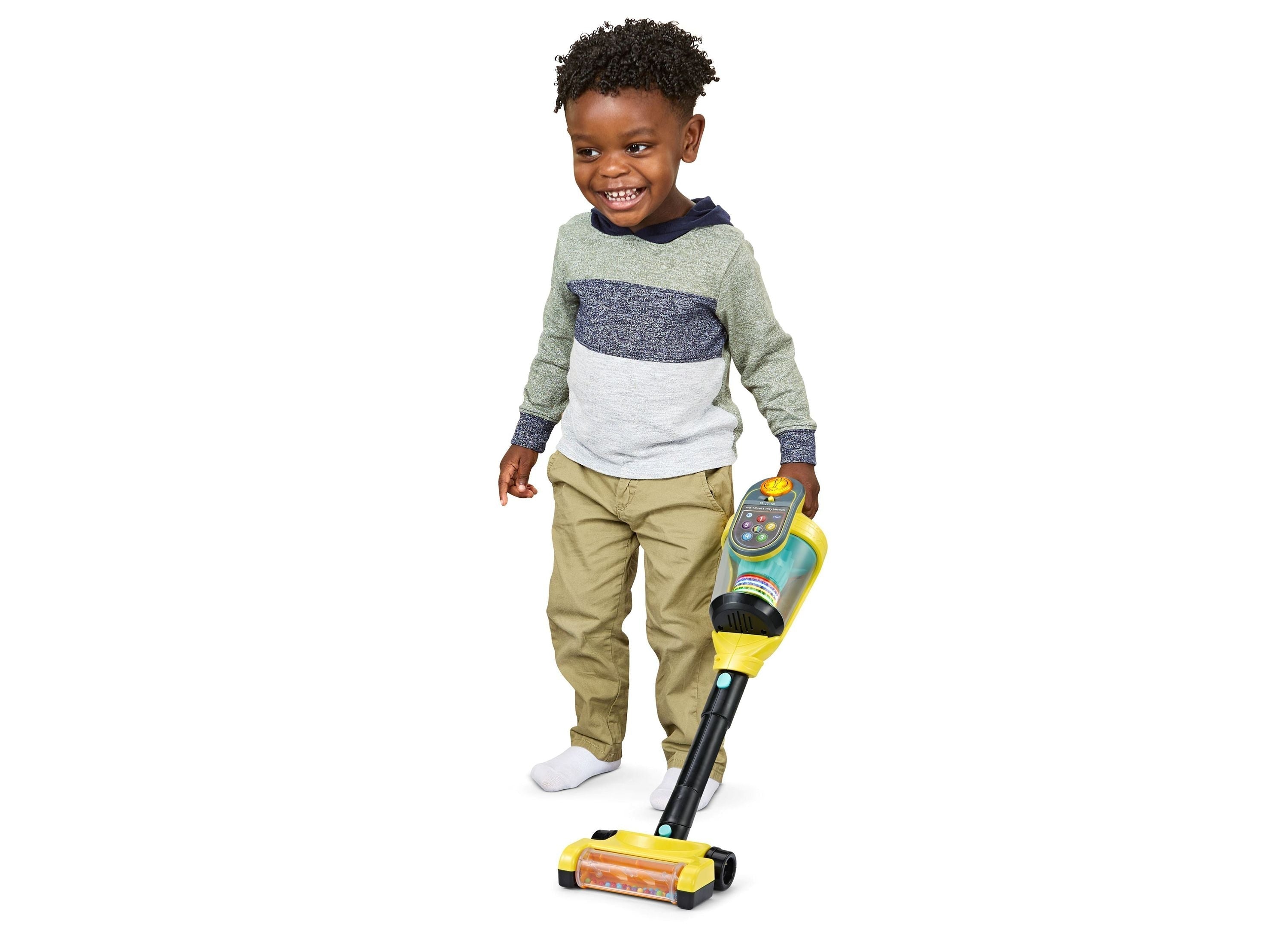 VTech 4-in-1 Push & Play Vacuum Interactive Learning Role-Play Toy