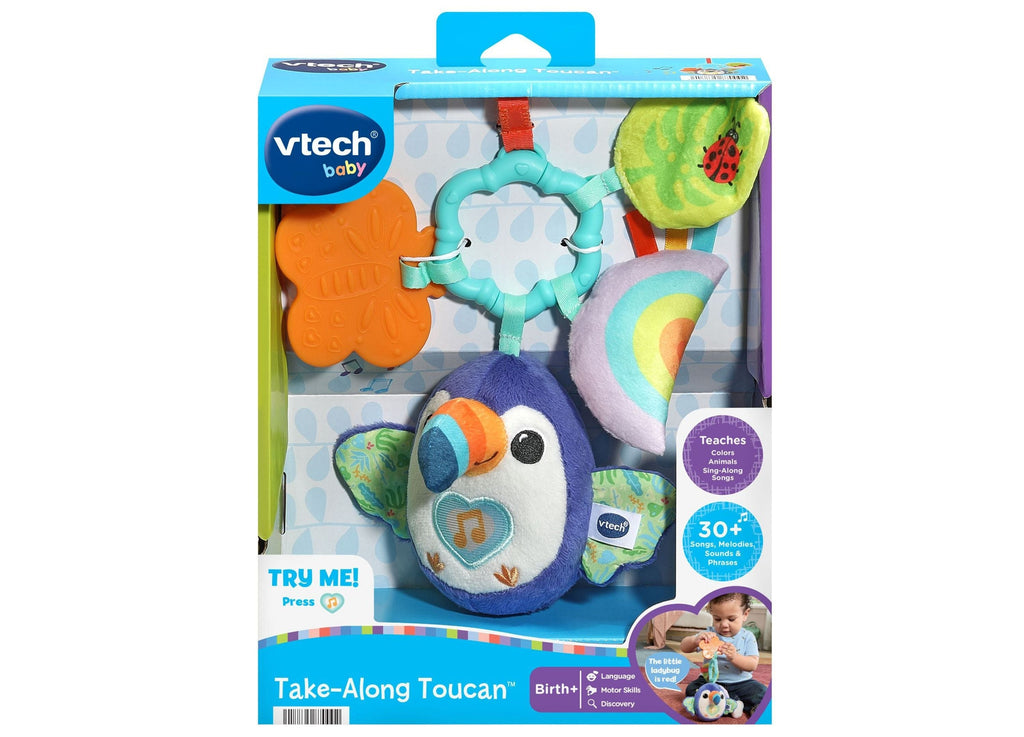 VTech Take-Along Toucan Light-Up Teether Hanging Plush Toy