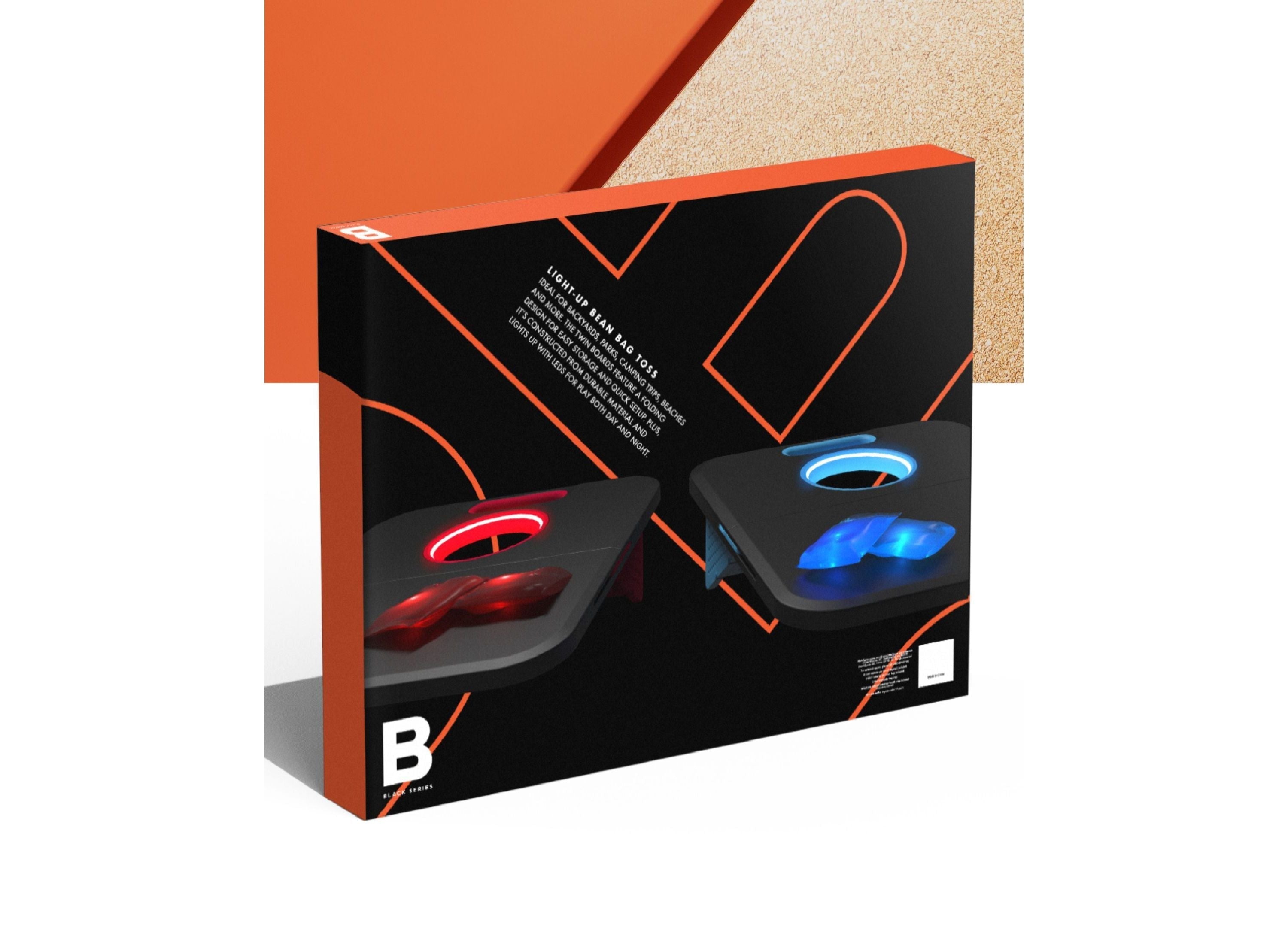 Black Series Glow-in-the-Dark Bean Bag Toss Game Set
