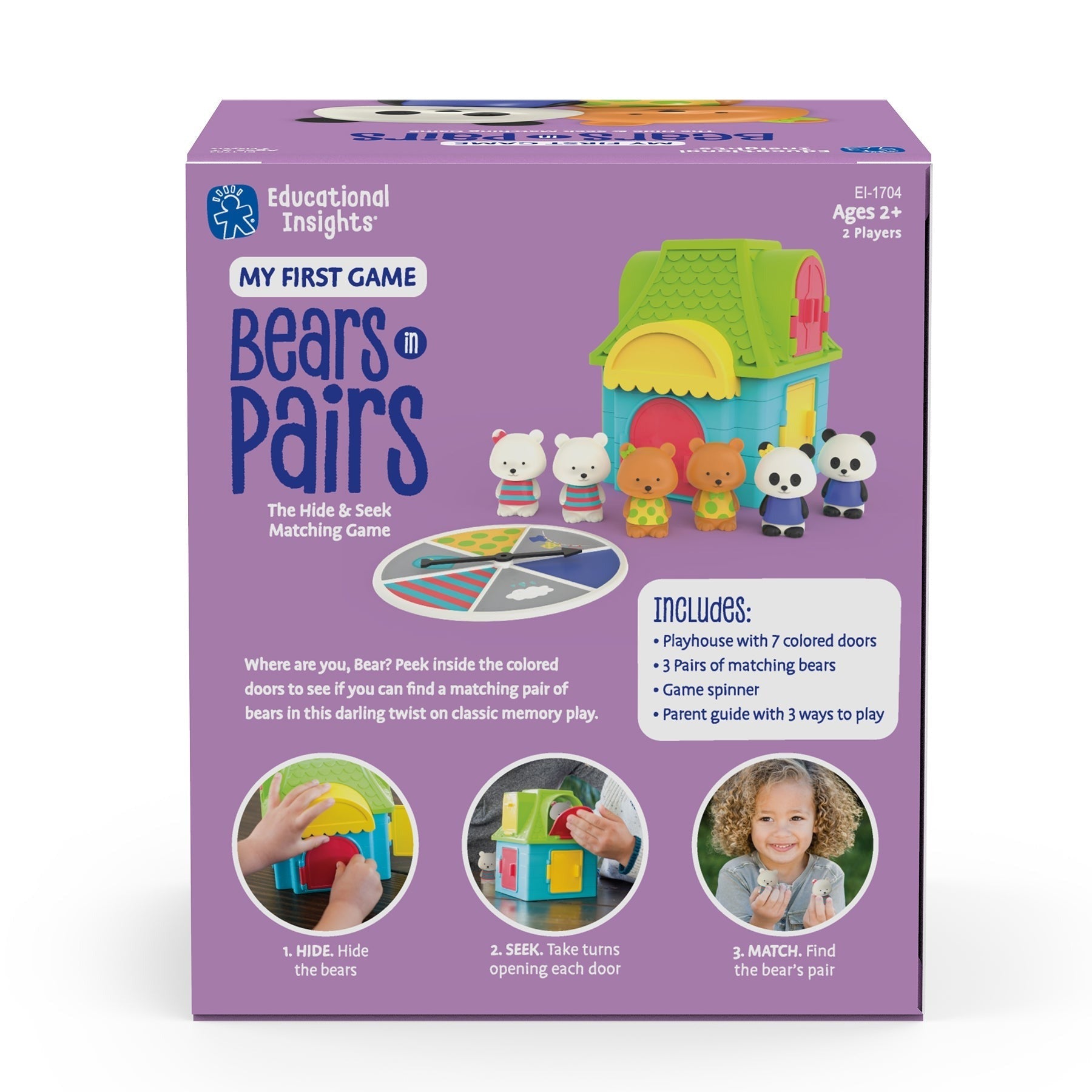 Educational Insights My First Game: Bears in Pairs - Memory Match Fun