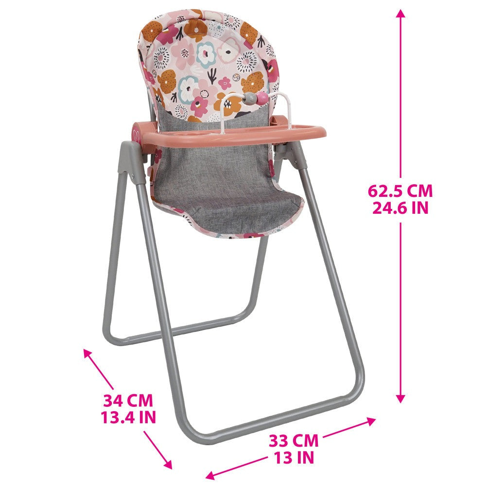 509 Crew - Melange Flora Foodie Doll Highchair Set, Ages 3+