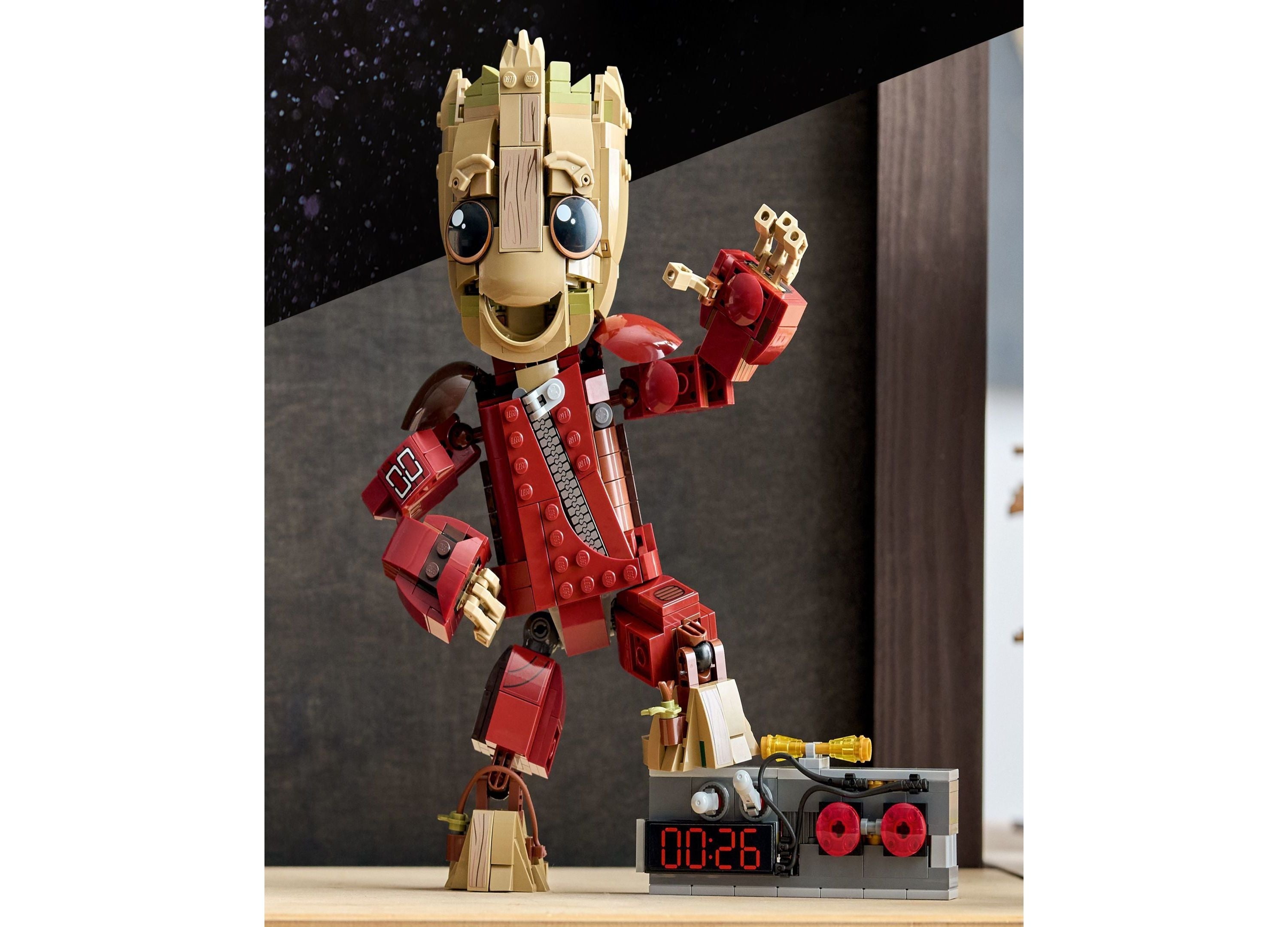 LEGO Marvel Ravager Jumpsuit Groot Kids Building Set - 604 Pieces
