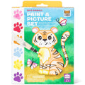 Tiger Tribe Wild Animals All-in-1 Watercolor Art Set with Mess-Free Brush