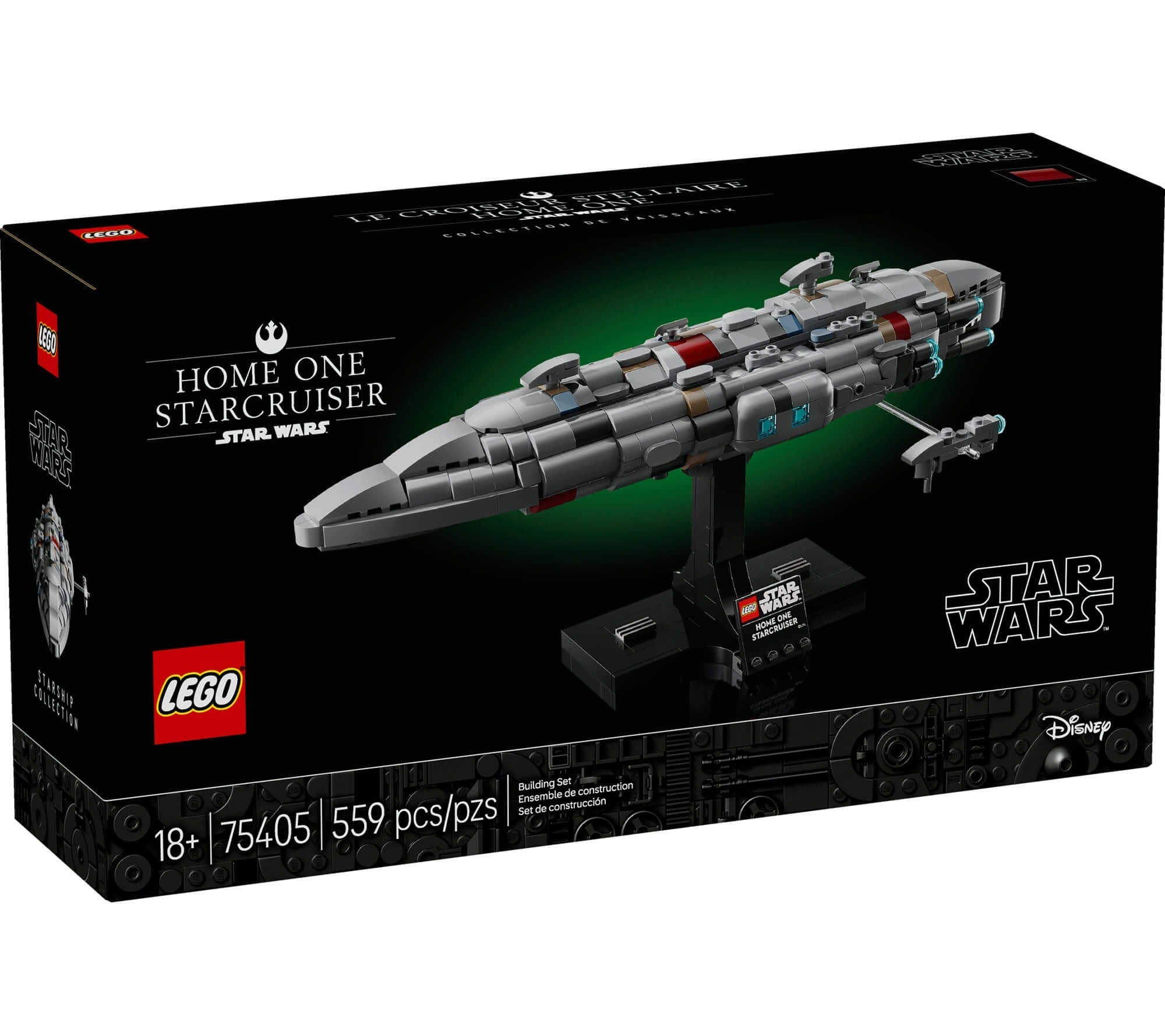LEGO Star Wars Home One Starcruiser Model Kit 75405 - Buildable Starship
