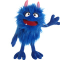 Living Puppets Mack The Friendly Monster - 14" Blue Plush Hand Puppet