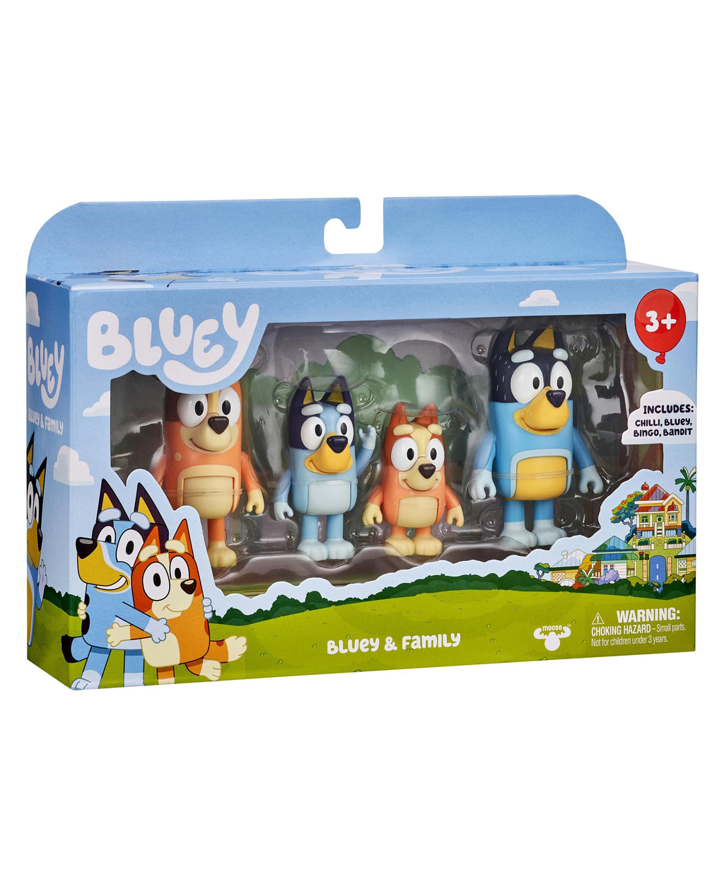 Bluey Figure Series 5 Set Of 4 Poseable Figures With New Expressions