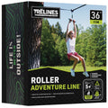 Treslines Roller Adventure Line 36 ft - Zipline with Grip Bar Handle
