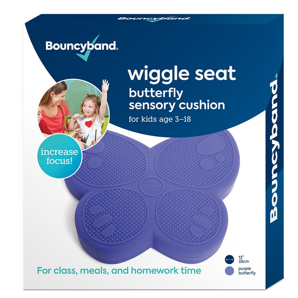 Bouncyband Wiggle Seat Purple Butterfly Sensory Cushion