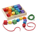 Melissa & Doug Primary Lacing Beads - Colorful Wooden Educational Toy