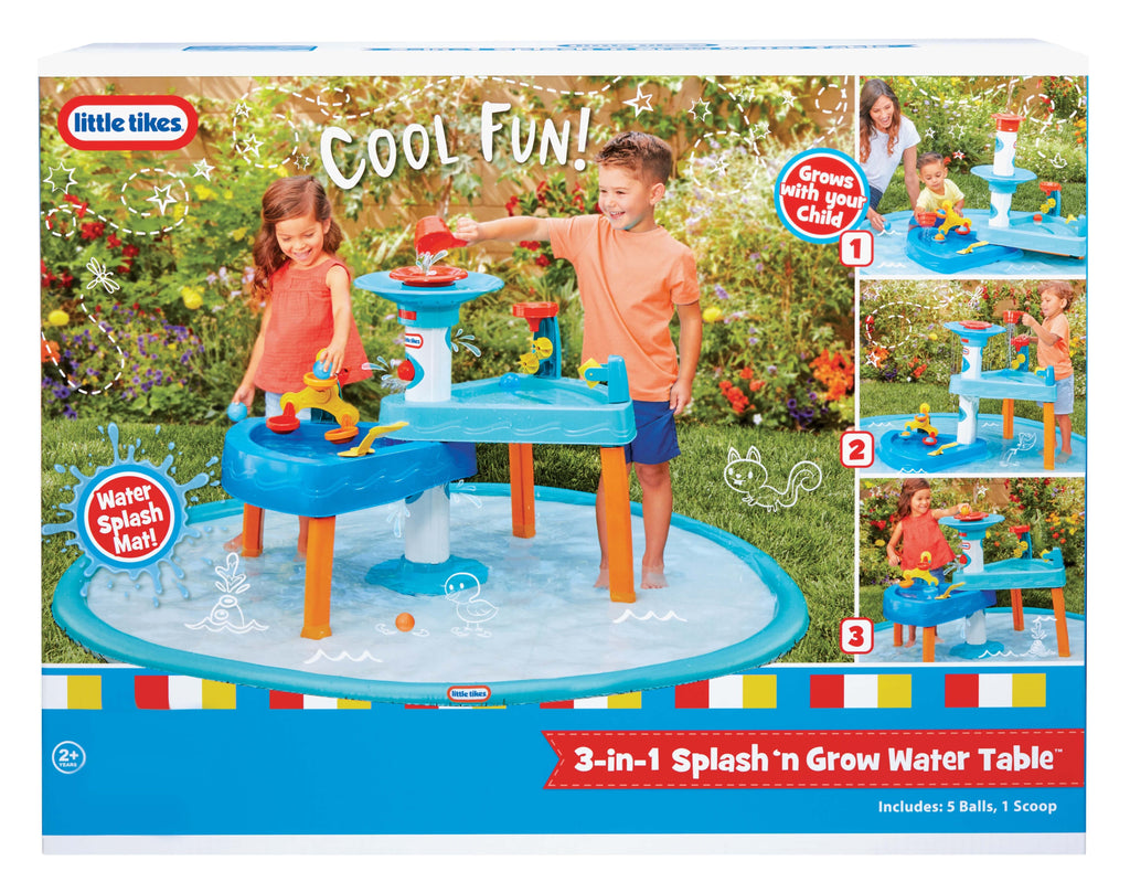3-in-1 Splash 'n Grow Water Table | Multi-Height Outdoor Playset