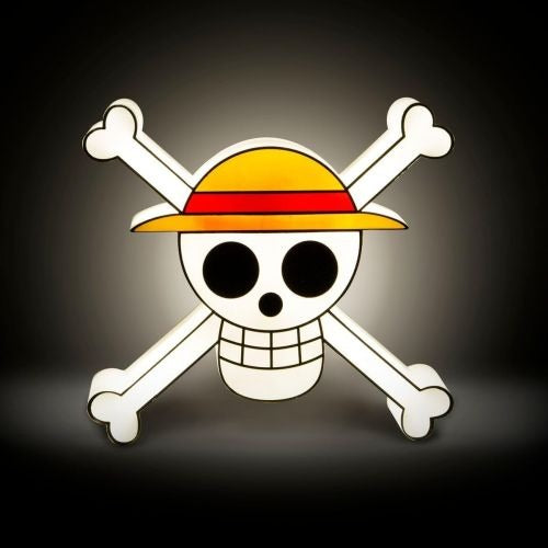 ABYstyle One Piece Battery-Operated 10-inch Skull Lamp - Straw Hat Jolly Roger
