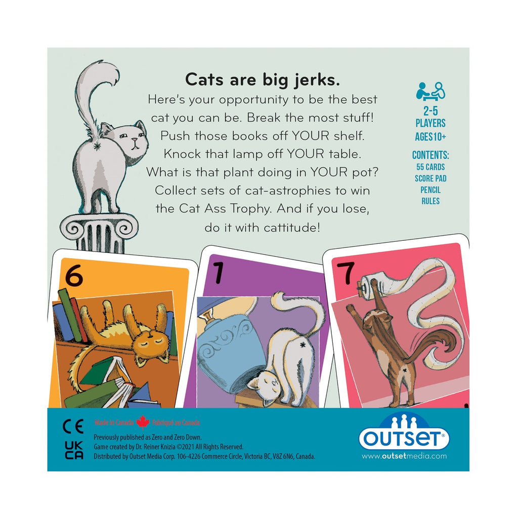 Cat Ass Trophy Card Game By Outset Media
