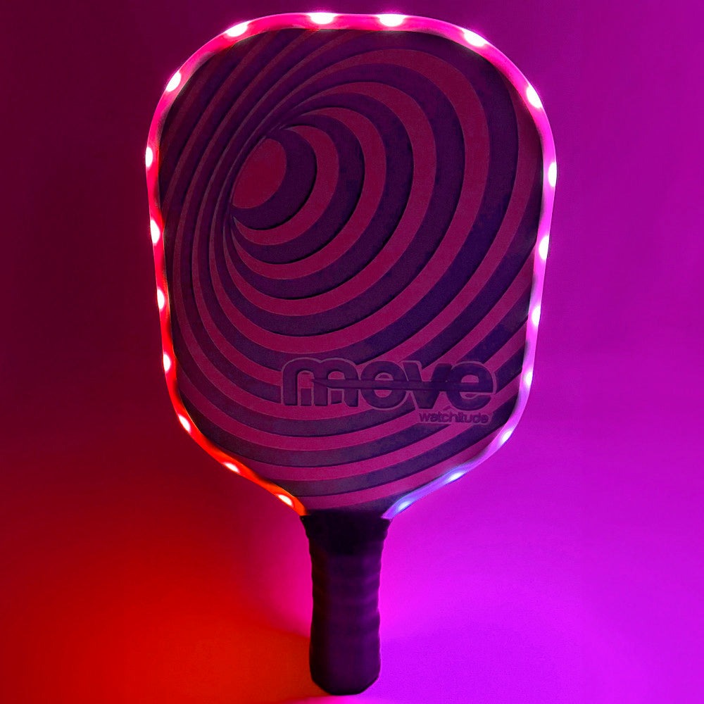 Watchitude Glow-in-the-Dark Pickleball Paddle and Ball Set