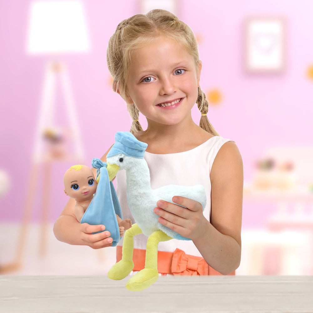 Magic Nursery 8" Special Delivery Set - Blue - Posable Baby Doll, Age 2+