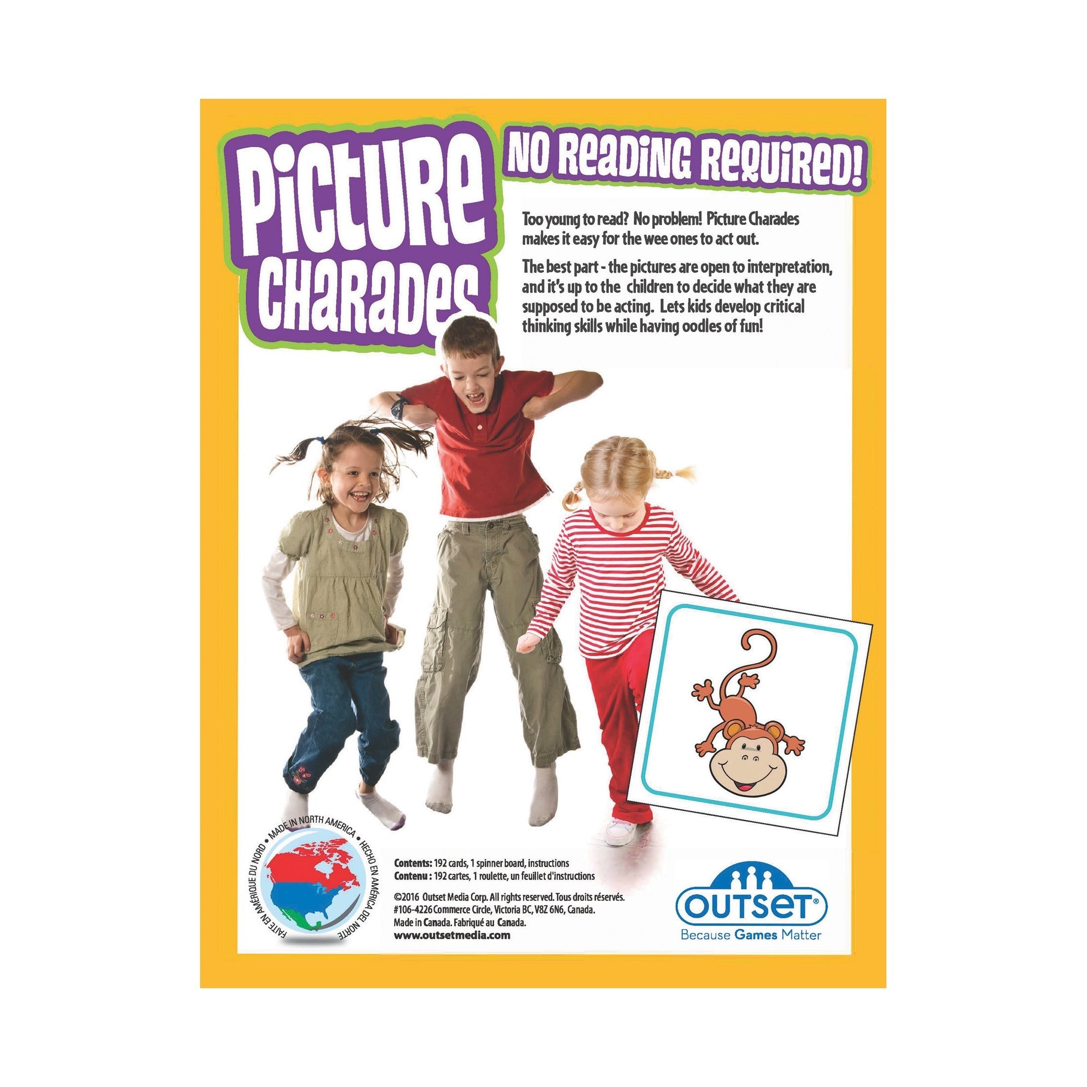 Picture Charades No Reading Required Party Game