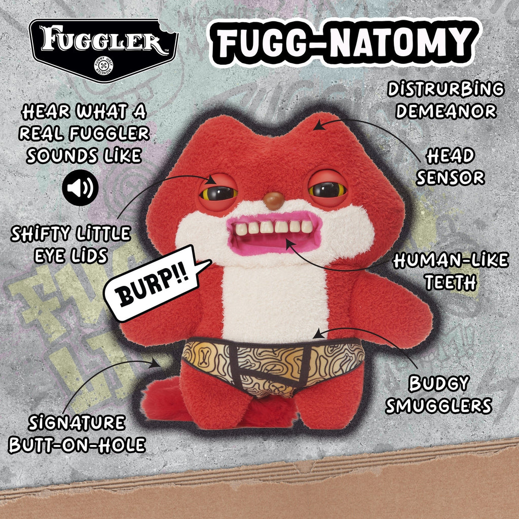 Fugglers Sketchy Squirrel Deluxe Puppetronic Plush Toy, 14-Inch