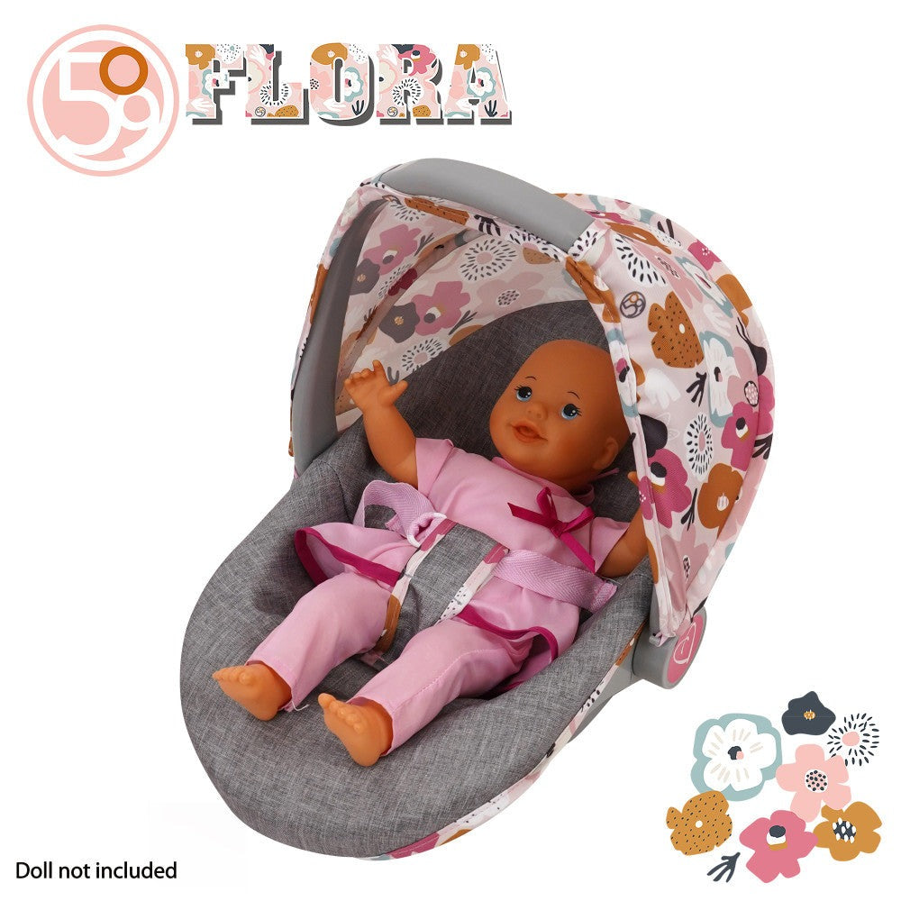 509 Crew Melange Flora 3-in-1 Doll Car Seat - Vibrant Play Accessory for Kids 3+