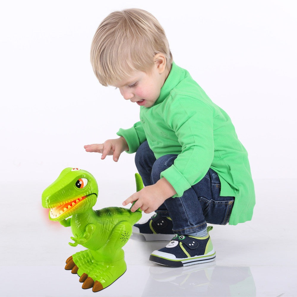 Kiddieland Light N' Sound Roar N' Go T-Rex Dinosaur Toy