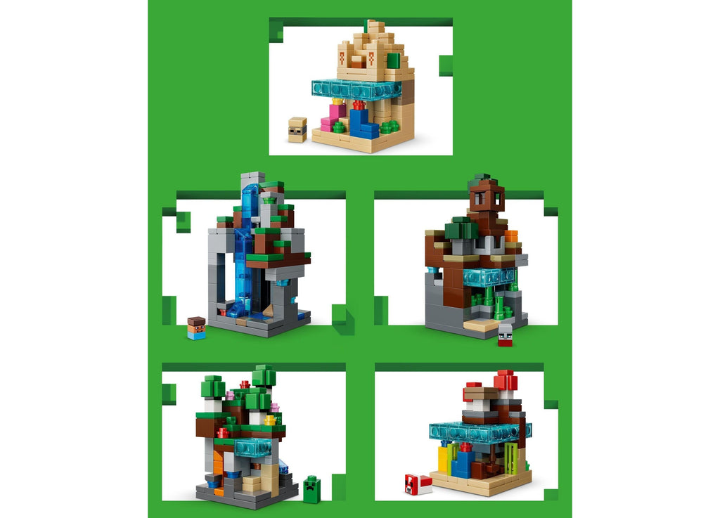 LEGO Minecraft Mini Biomes Set 21589 - 797 Pieces of Creative Play