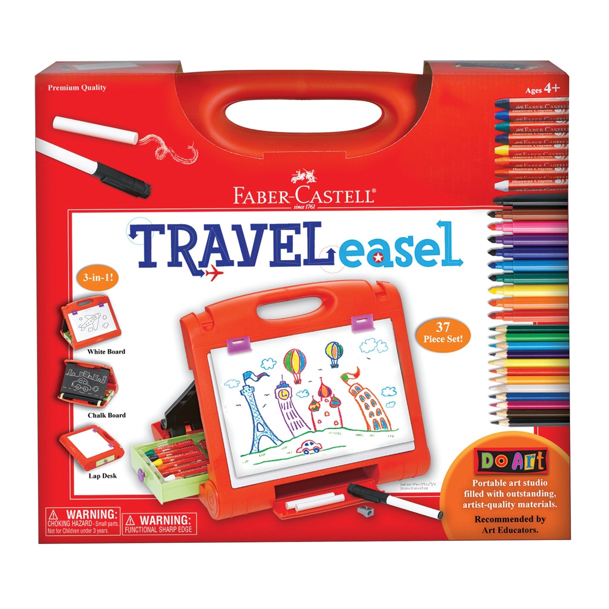 Faber-Castell Do Art Travel Easel - Portable Art Kit for Kids