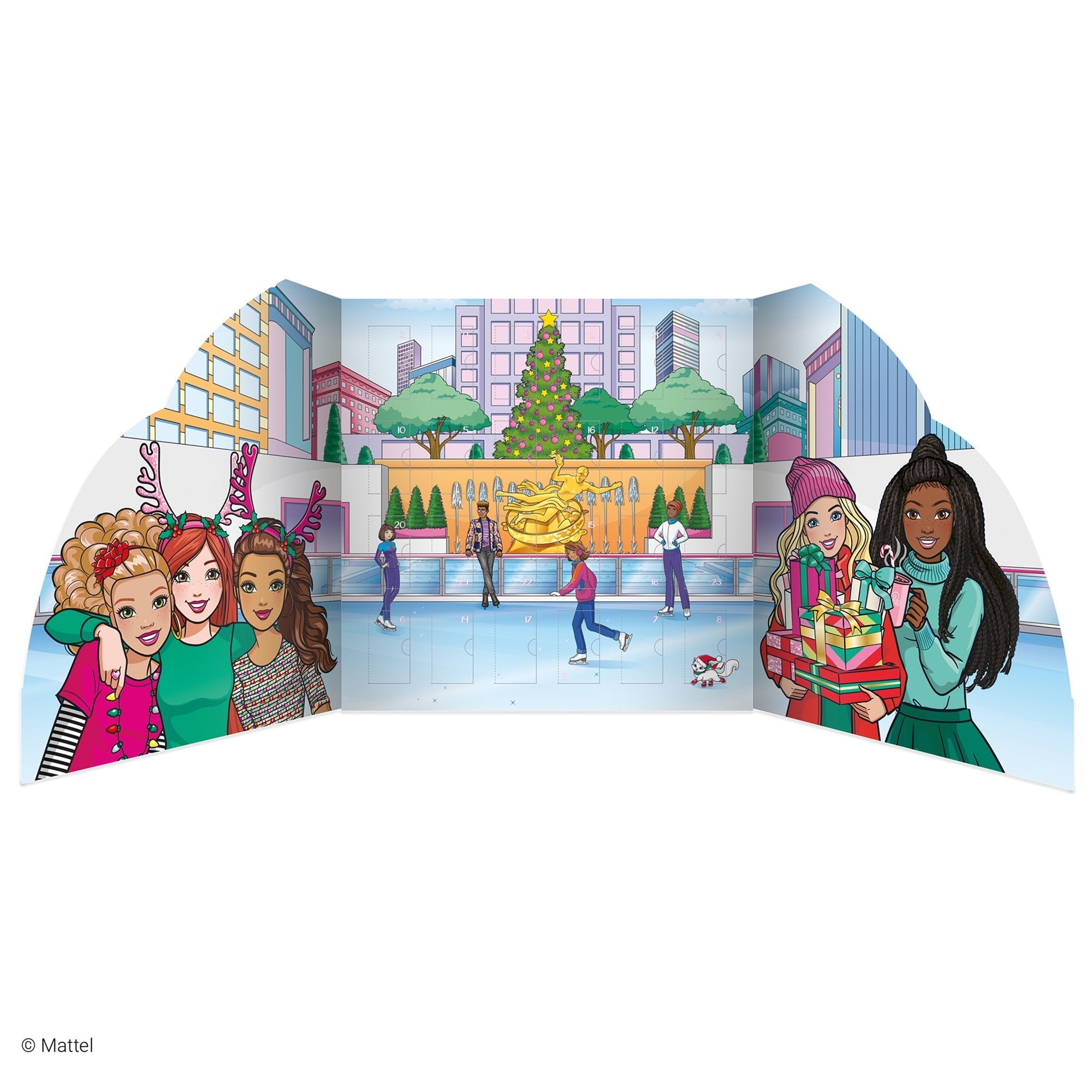 Barbie Sticker Book Advent Calendar - 24-Door Display Stand