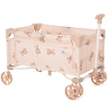 Roma Teddy Toy Wagon Foldable Storage Cart With Teddy Bear Print