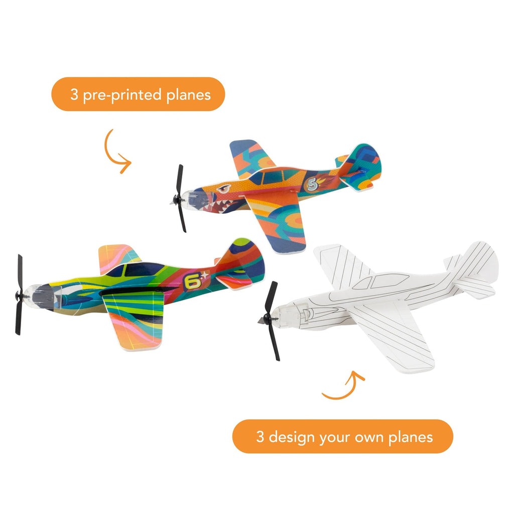 Tiger Tribe Jet Racers - Bullseye Foam Plane Craft Kit