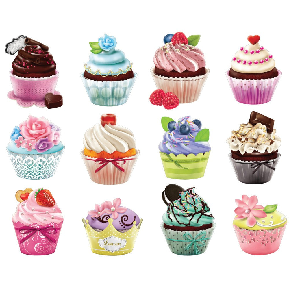 Cra-Z-Art Colorful Cupcakes 12-Pack Jigsaw Puzzle - 500 pc