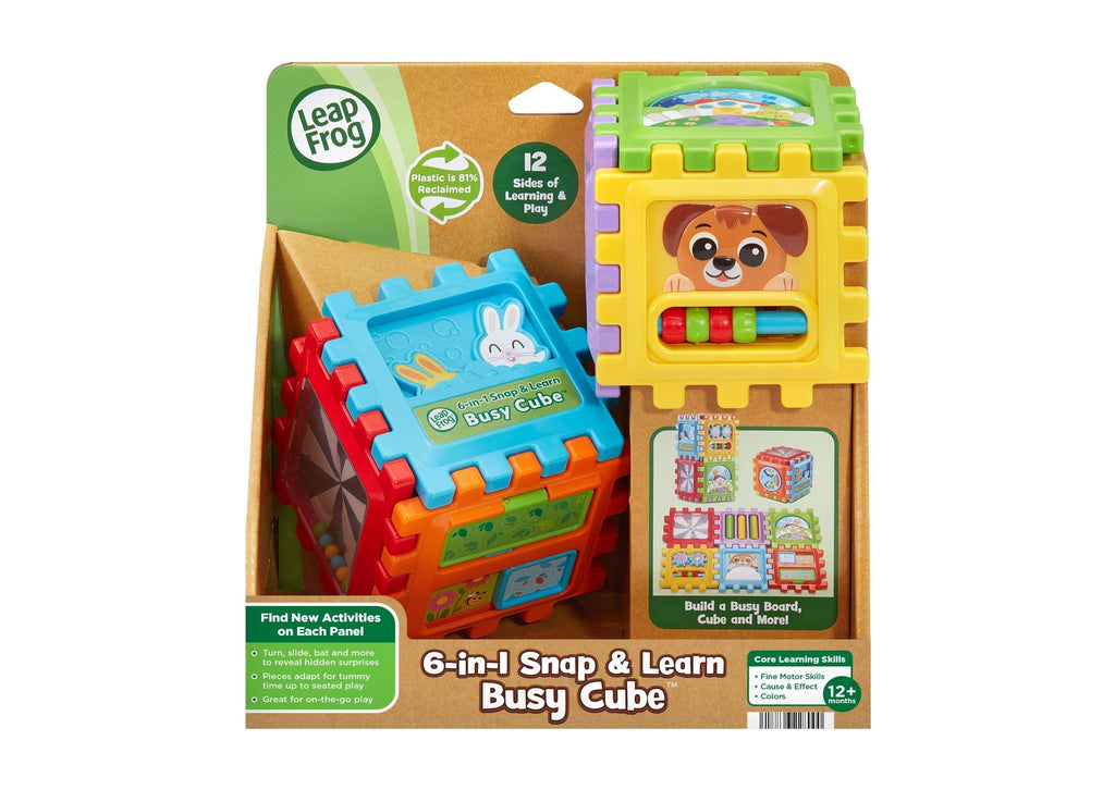 LeapFrog 6-in-1 Snap & Learn Busy Cube for Ages 12 Months to 3 Years