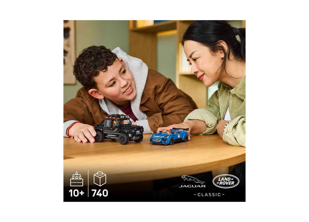 LEGO Speed Champions Jaguar Project 7 And Land Rover Defender 740-Piece Building Set