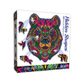 Enchanted Wilderness Bear-Shaped Jigsaw Puzzle - 300 pc