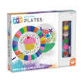 Paint Your Own Porcelain Plates Craft Kit With 12 Paints And Display Stands