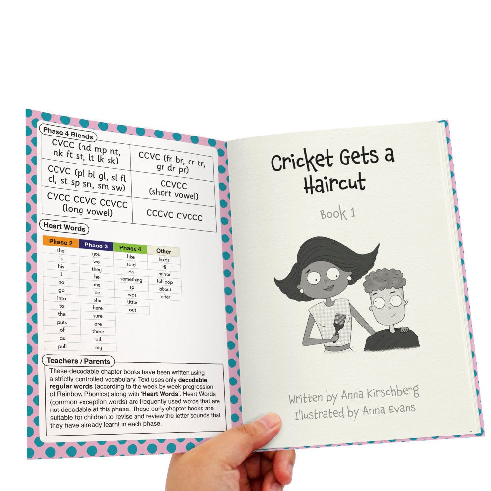 Junior Learning Cricket the Kid - Decodable Chapter Books - Multicolor Boxed Set