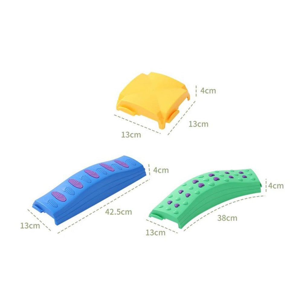 Bintiva Wavy Customizable Balance Beam Set for Backyard Fun